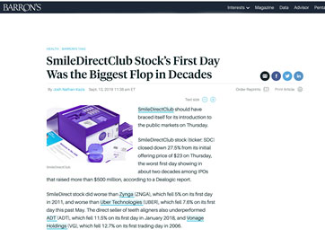 SmileDirectClub IPO Article